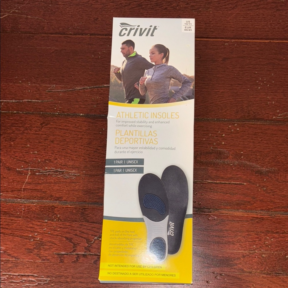 Crivit Athletic Insoles US Size 10/11